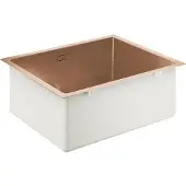 GROHE K700U 60-S, Unterbauspüle, Rechteckig, Edelstahl, Kupfer, 1 Becken, Rechteckig