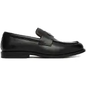 Calvin Klein Halbschuhe Ess Rubber Loafer Hw Plaq Va Lth HM0HM02177 Schwarz 41