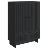 vidaXL Sideboard Schwarz 66 x 34,5 x 95 cm Holzwerkstoff