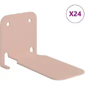 vidaXL Unsichtbares Schwimmendes Regal 24 stk. Rosa 6 x 11 x 6,5 cm