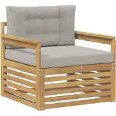 vidaXL Outdoor-Sofa Polyester Weiß