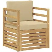 vidaXL Outdoor-Sofa Polyester Weiß