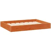 Syfax Hundebett Wachsbraun 72 x 54 x 9 cm Massivholz Kiefer