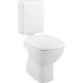 Generico Baliv Stand-WC Kombination mit waagerechtem Abgang + WC-Sitz & Spülkasten