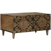 vidaXL Couchtisch Braun 80 x 50 x 40 cm Massivholz Mango