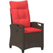 vidaXL Verstellbarer Gartenstuhl 56 x 60 x 112 cm Stahl