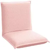 vidaXL Verstellbarer Fußsessel Rosa Schafstoff