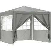Syfax Party-Zelt Hellgrau 250 x 250 x 240 cm PE und Stahl