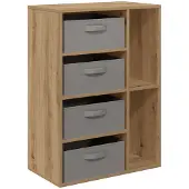 vidaXL Sideboard Artisan-Eiche 60 x 33,5 x 84 cm