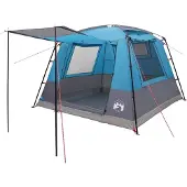 vidaXL Party-Zelt Blau 10 Personen 185T Polyester mit PolyurethanBeschichtung