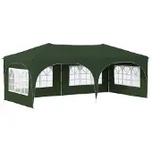 Syfax Pop-up Partyzelt 575 x 288 x 245 cm Grün Oxford-Stoff