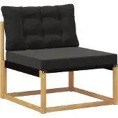 vidaXL Outdoor-Sofagarnitur 8 pcs Weiß und Schwarz