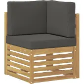 vidaXL Outdoor-Sofagarnitur 7 stk. Weiß und Anthrazit
