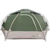 vidaXL Kuppelzelt mit abnehmbarem Regenfly Grün 8-Personen