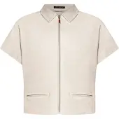 Betty Barclay Blazer-Jacke mit Reißverschluss in Grau Beige | Gr.: 46