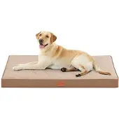 OEM Orthopädisches Hundebett, 112x81cm, braun, waschbar, Antirutsch