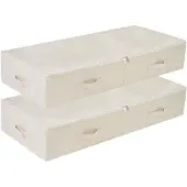 OEM Aufbewahrungsboxen Set 2 Stück, 100 cm, Beige, waschbar