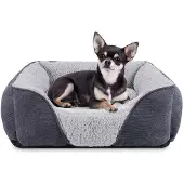 OEM Kleines wasbares Hundebett, weich, antirutsch, 51x48x15cm, Plüschsofa