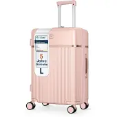 4FLY Hartschalen-Reisekoffer »Lumina« L - 68 L rosa, 44x65x27 cm