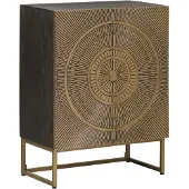 vidaXL Sideboard Messing 53,5 x 30 x 70 cm