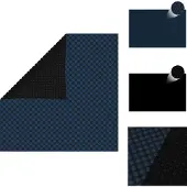 vidaXL Treibende Pool-Solarplane PE 300x200 cm Schwarz und Blau - Poolabdeckungen & -unterlagen