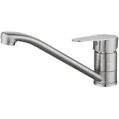 OEM Küchenarmatur aus Edelstahl, warm und kalt, drehbarer Wasserhahn