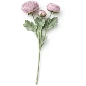 Layba Künstliche Ranunkel Altrosa wie echt - Kunstblume 3 Blüten Deko