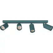 Lumicom Deckenleuchte Form L, Lineare, 4-flammig, verstellbare Strahler, GU10, 10 cm Breite, 21 cm Höhe