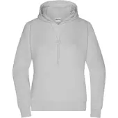 James & nicholson Damen Lounge Kapuzen Sweater Sweatshirt 8033 soft grey S