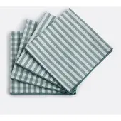 La redoute interieurs 4er-set Servietten, 30 % Recycelte Baumwolle, Gewebt Gefärbt, Soizic