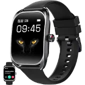 SGDDFIT Smartwatch mit Telefonfunktion, 2,01" HD Gebogener Bildschirm Sportuhr