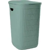 Kerbl Stefanplast, Wäschekorb Domus, 50L, Grün aus recyceltem