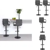 vidaXL Barhocker 2 Stk. Dunkelgrau Samt - Barhocker