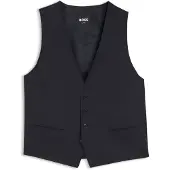 BOSS Slim-Fit Weste aus Schurwoll-Serge Grösse 50