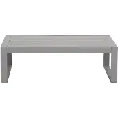 Vente-unique Garten-Beistelltisch - Aluminium - Taupe - MOLOKAI von MYLIA