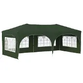 vidaXL Pop-up Partyzelt 575 x 288 x 245 cm Grün Oxford-Stoff