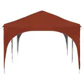 vidaXL Pop-up Partyzelt 575 x 288 x 245 cm Terrakotta Oxford-Stoff