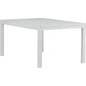 Venture Home | Gartentisch Marbella Weiß Aluminium 160x100x75 cm | NADUVI