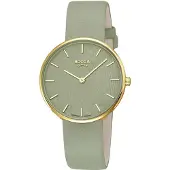 Boccia 3387-04 Uhr für Damen Quarz Titan Hellgrün/Goldfarben