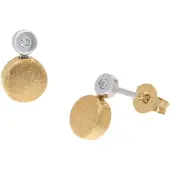 GLIZZ GL1683 Damen-Ohrringe Ohrstecker Gold 585 mit Diamanten