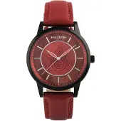 Holzkern Unisex-Armbanduhr Avatar Fire Nation Padouk/Rot