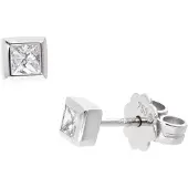 GLIZZ GL1682 Damen-Ohrringe Weißgold 750 Diamant-Ohrstecker