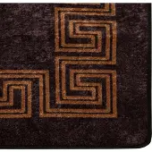 vidaXL Teppichläufer MARSA Schwarz 50 x 450 cm Polyester und PVC