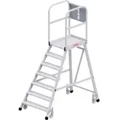 Hymer Podesttreppe fahrbar, einseitig begehbar, 7 Stufen, Standhöhe 1,70 m