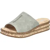 Rieker Damenschuhe Sandalen Bequem Pantolette Grün Freizeit