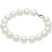 Rafaela Donata Perlen-Armband Sterling Silber Muschelkernperle in weiß | Gr.: 21 cm