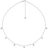 Cai Damen-Kette 925er Silber 3 Zirkonia CAI Silber