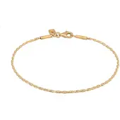 KUZZOI Armband 925 Sterling Silber in Gold | Gr.: 19 cm