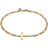 KUZZOI Armband 925 Sterling Silber in Gold | Gr.: 23 cm
