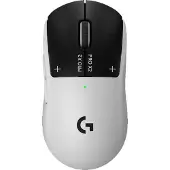 Logitech G PRO X2 SUPERSTRIKE, rechts, Optisch, RF Wireless + USB Type-C, 44000 DPI, 0,125 ms, Schwarz, Weiß